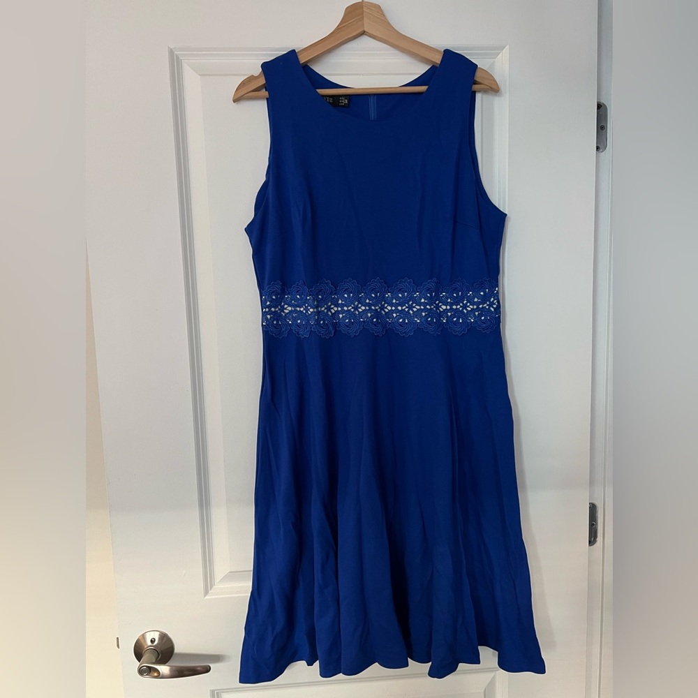 Chic Royal Blue Sleeveless Dress